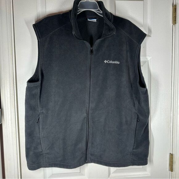 Columbia Other - Columbia~Men's~Steens Mountain Dark‎ Gray Vest Warm Fleece~Size XL